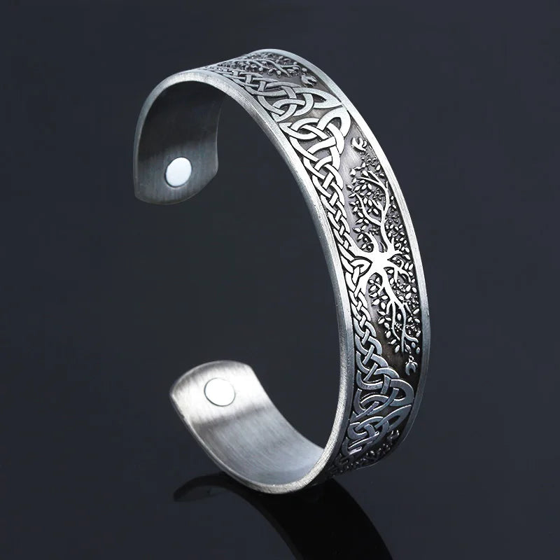 Ancient Norse Viking Men Magnetic Bracelet