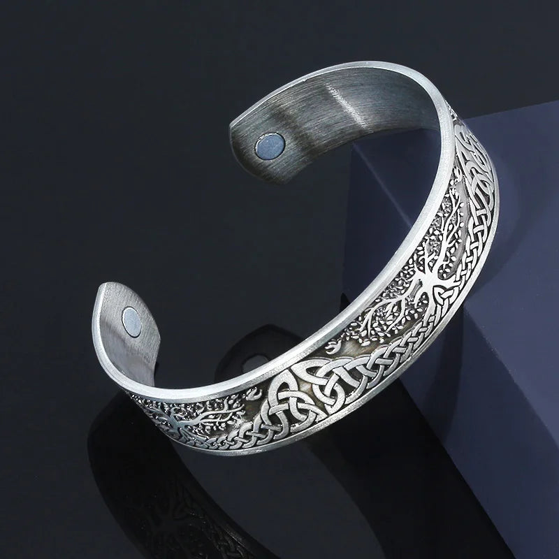 Ancient Norse Viking Men Magnetic Bracelet