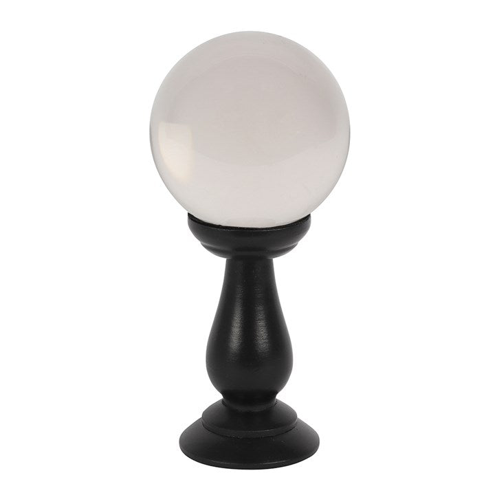 Small Clear Crystal Ball on Stand