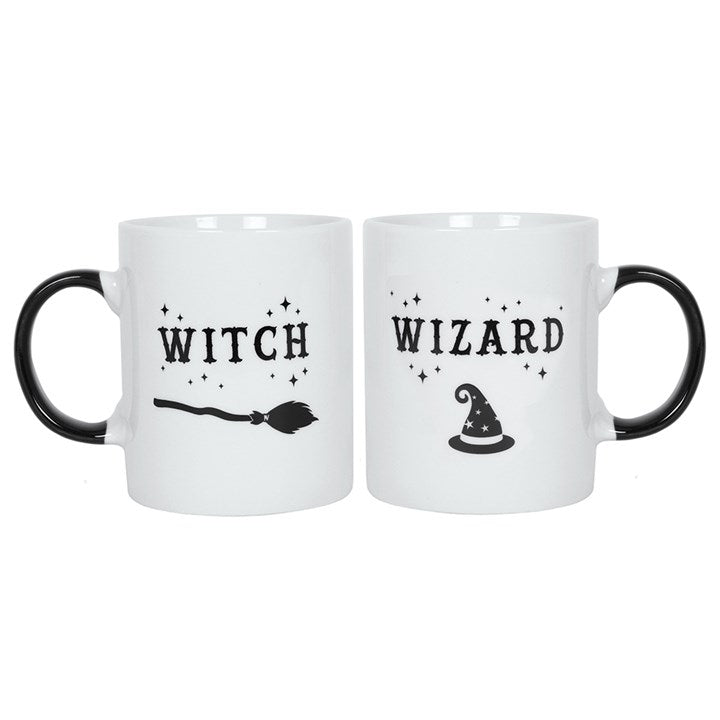 Witch and Wizard Mug Set