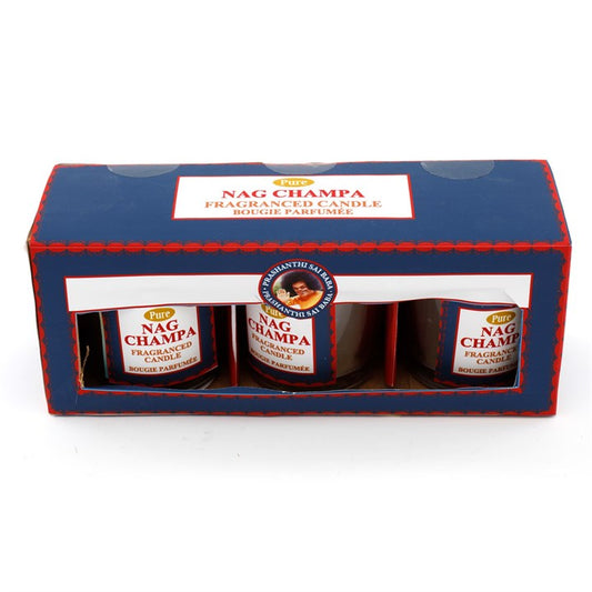 Set of 3 Nag Champa Votive Candle