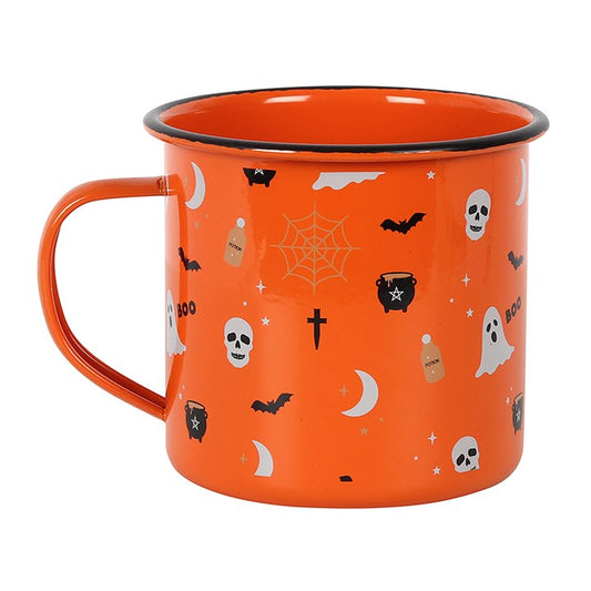 Halloween Print Enamel Mug