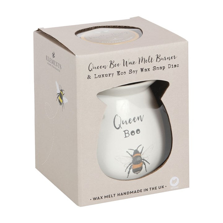 Queen Bee Wax Melt Burner Gift Set