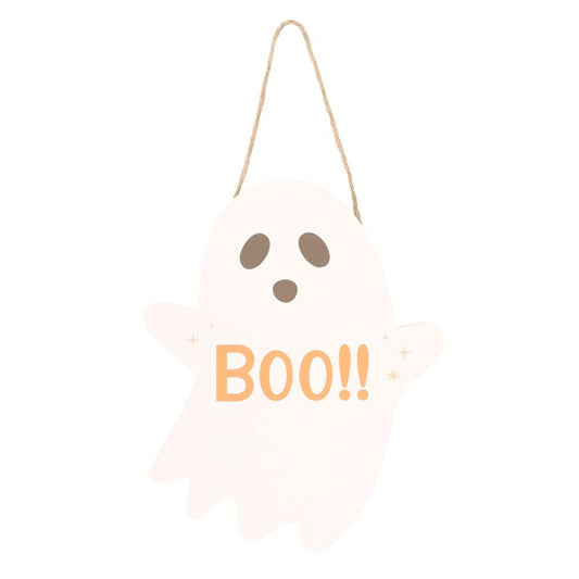 20cm Ghost Shaped Hanging Sign