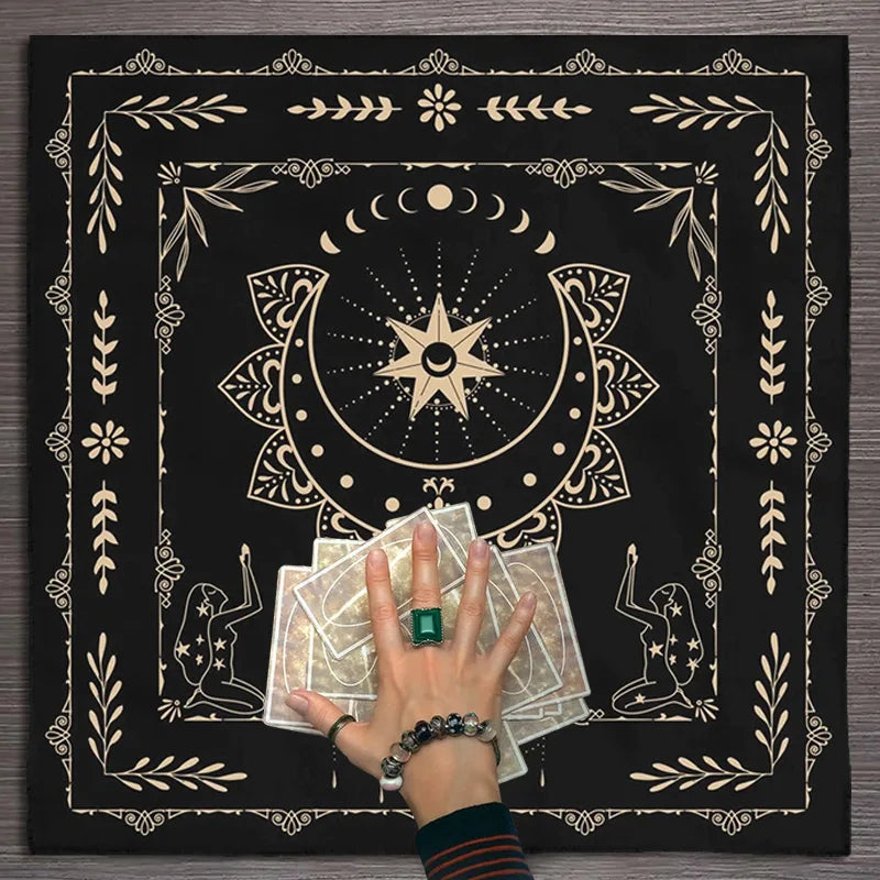 Tarot Tablecloth with 12 Constellations - Perfect for Divination, Party Decor, and Home Decor