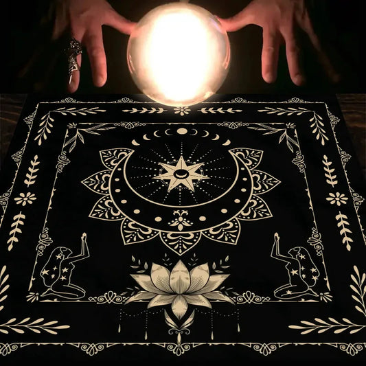 Tarot Tablecloth with 12 Constellations - Perfect for Divination, Party Decor, and Home Decor