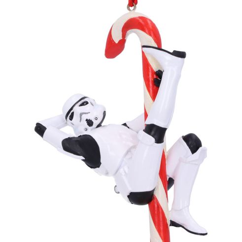 Stormtrooper Candy Cane Hanging Ornament 12cm