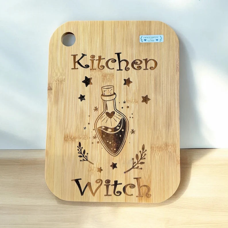 Witchy Cutting Board, Magic Cutting Board, Kitchen Witch, Kitchen Decoration, Witch, Wicca, Pagan