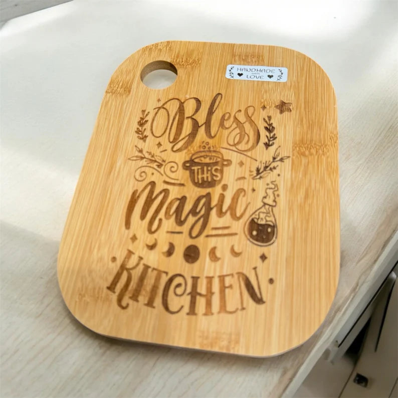 Witchy Cutting Board, Magic Cutting Board, Bless this Magic Kitchen, Kitchen Decoration, Witch, Wicca, Pagan