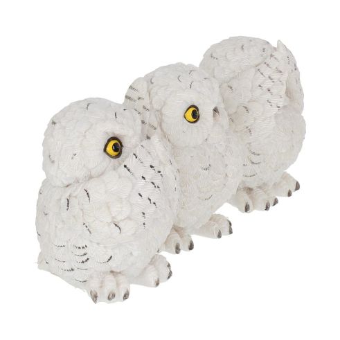 Three Wise Owls 8cm