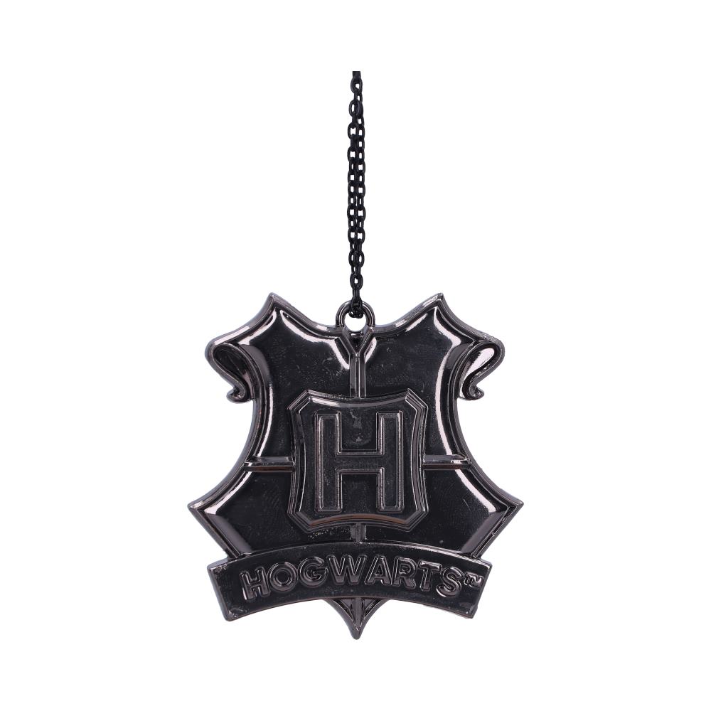 Harry Potter Hogwarts Crest (Silver) Hanging Ornament 6cm