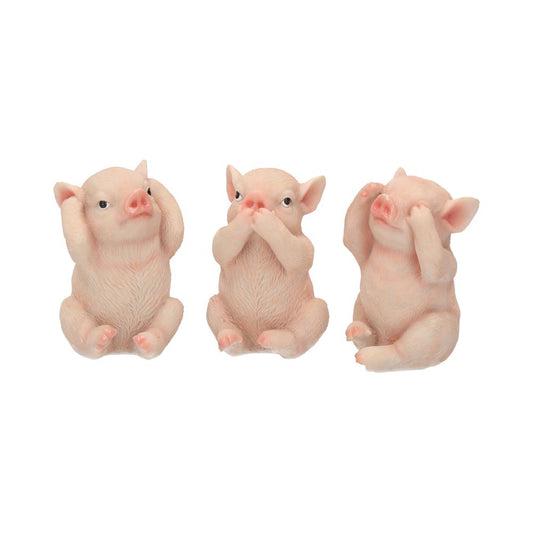 Three Wise Pigs 9.5cm